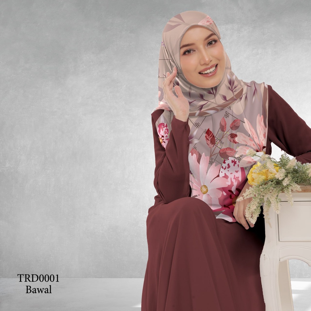 Tudung Bawal (Square Hijab) in TRD0001