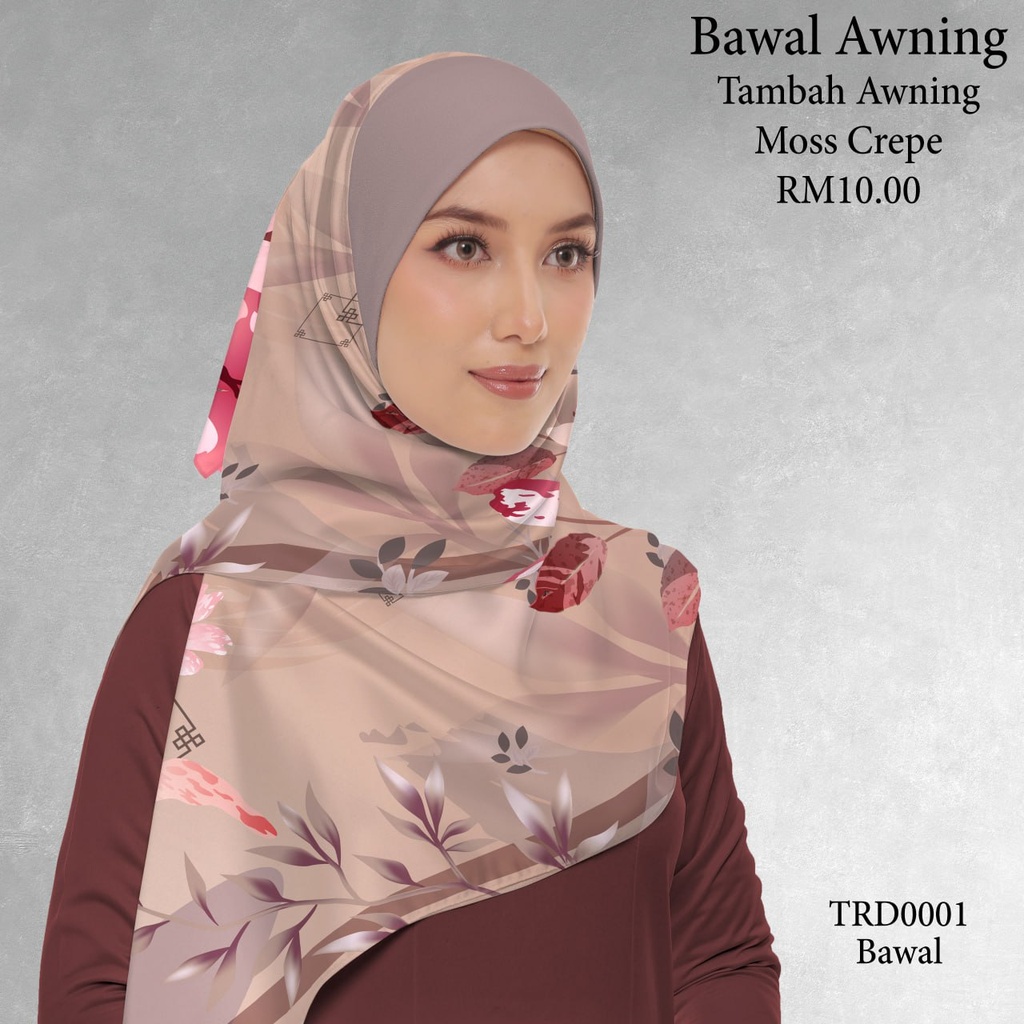 Tudung Bawal (Square Hijab) in TRD0001