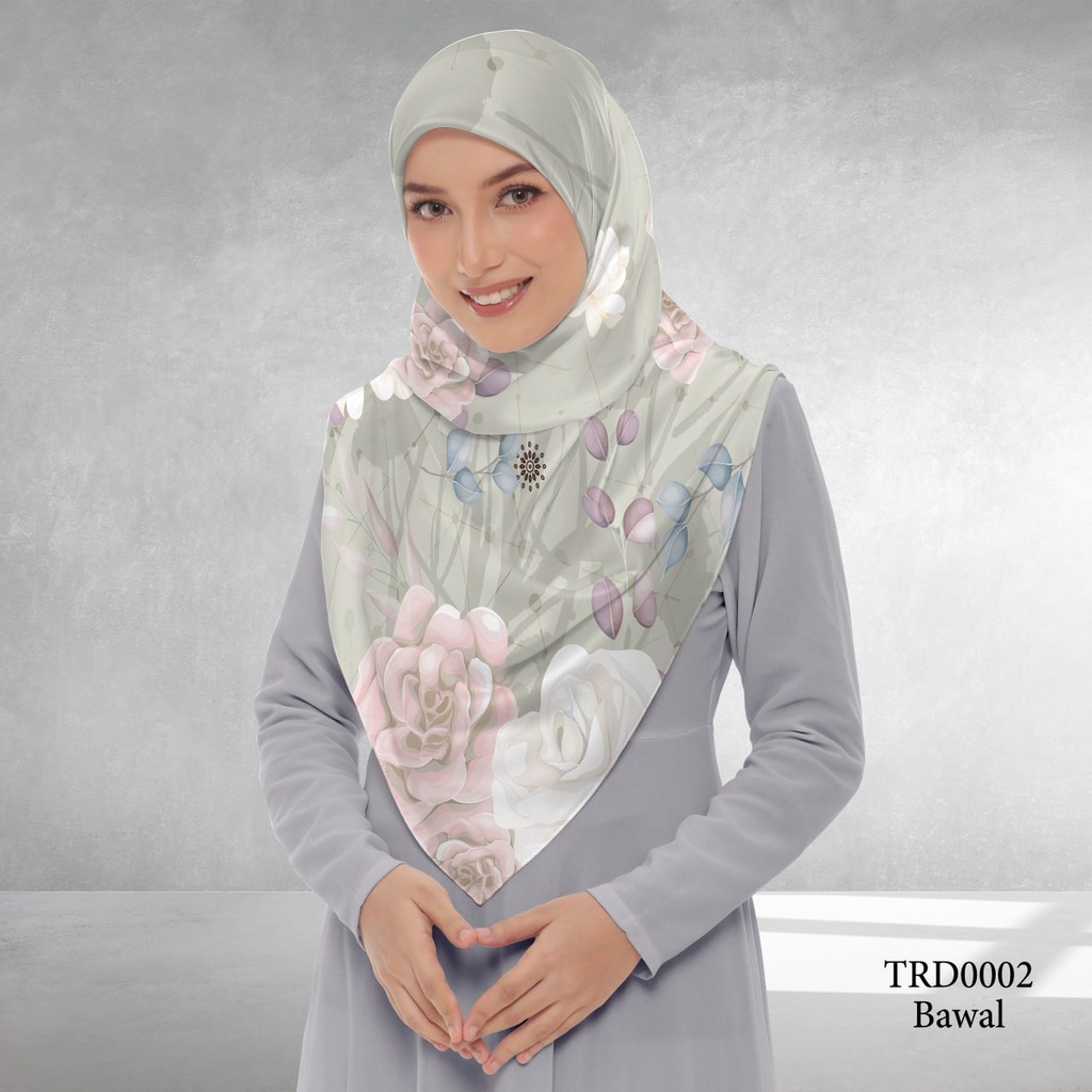 Tudung Bawal (Square Hijab) in TRD0002