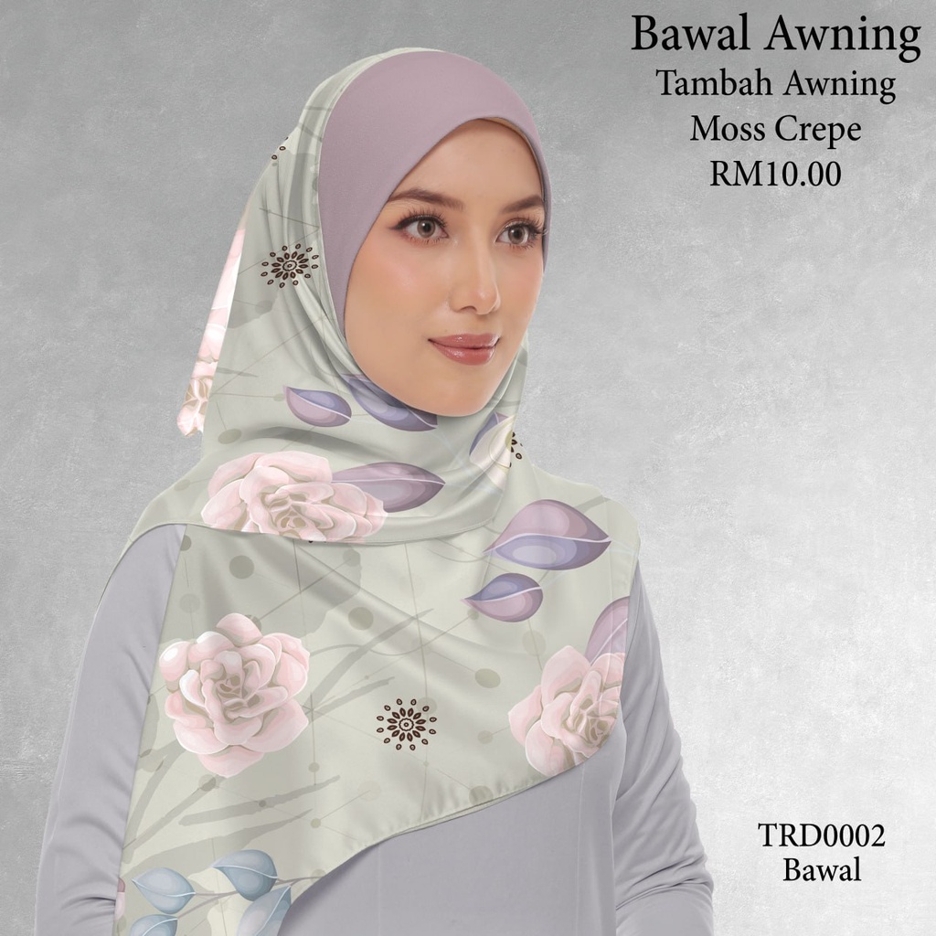 Tudung Bawal (Square Hijab) in TRD0002