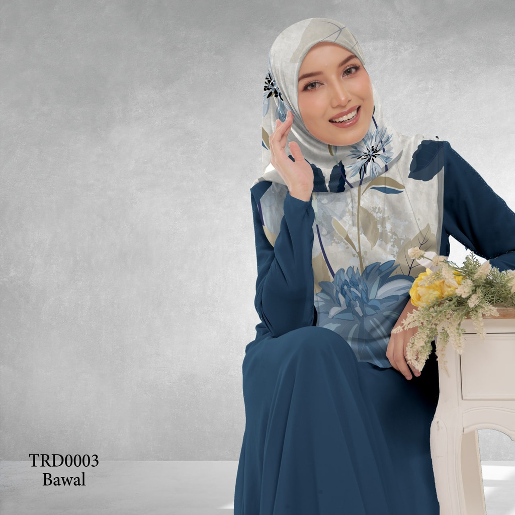 Tudung Bawal (Square Hijab) in TRD0003