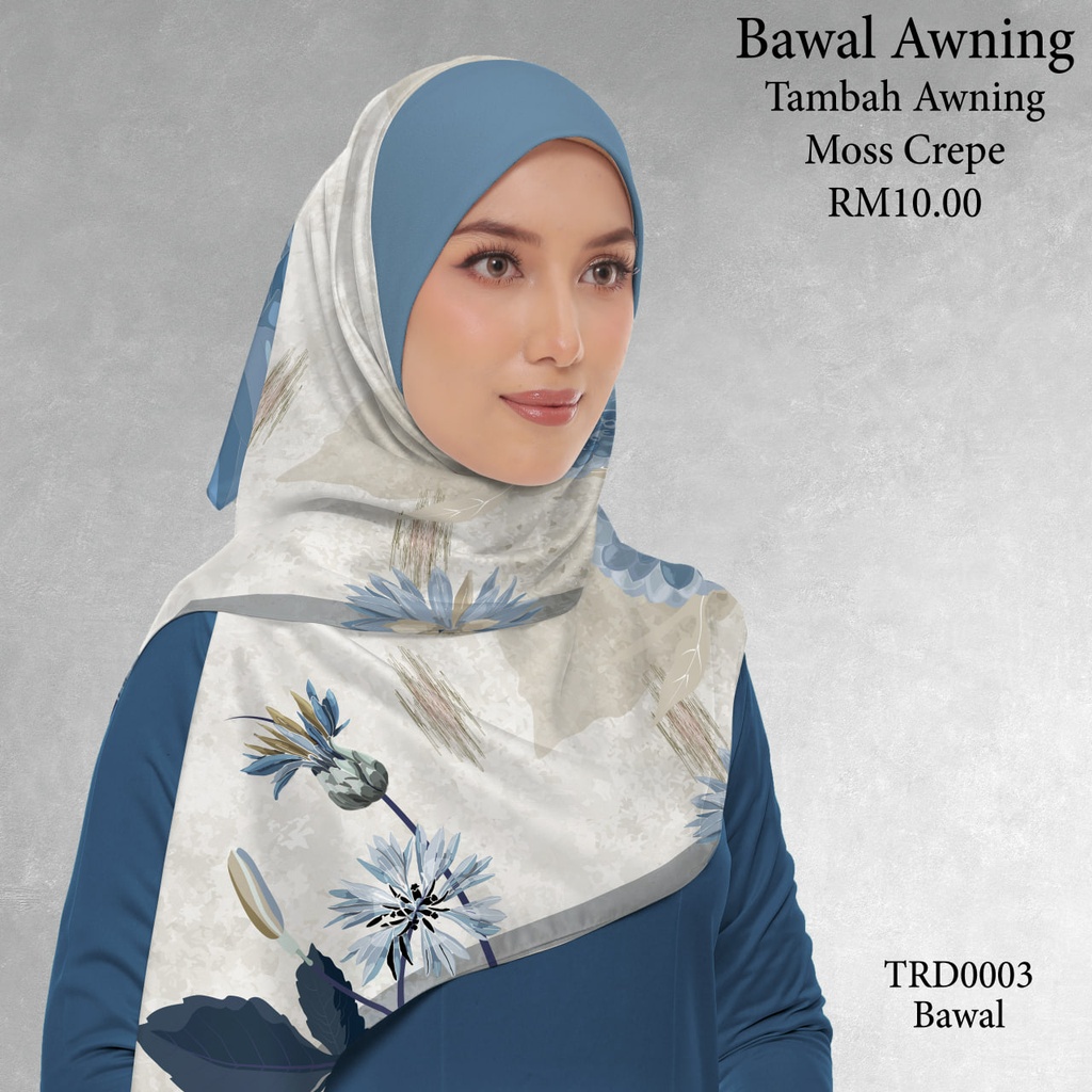 Tudung Bawal (Square Hijab) in TRD0003