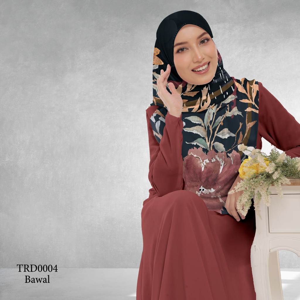 Tudung Bawal (Square Hijab) in TRD0004