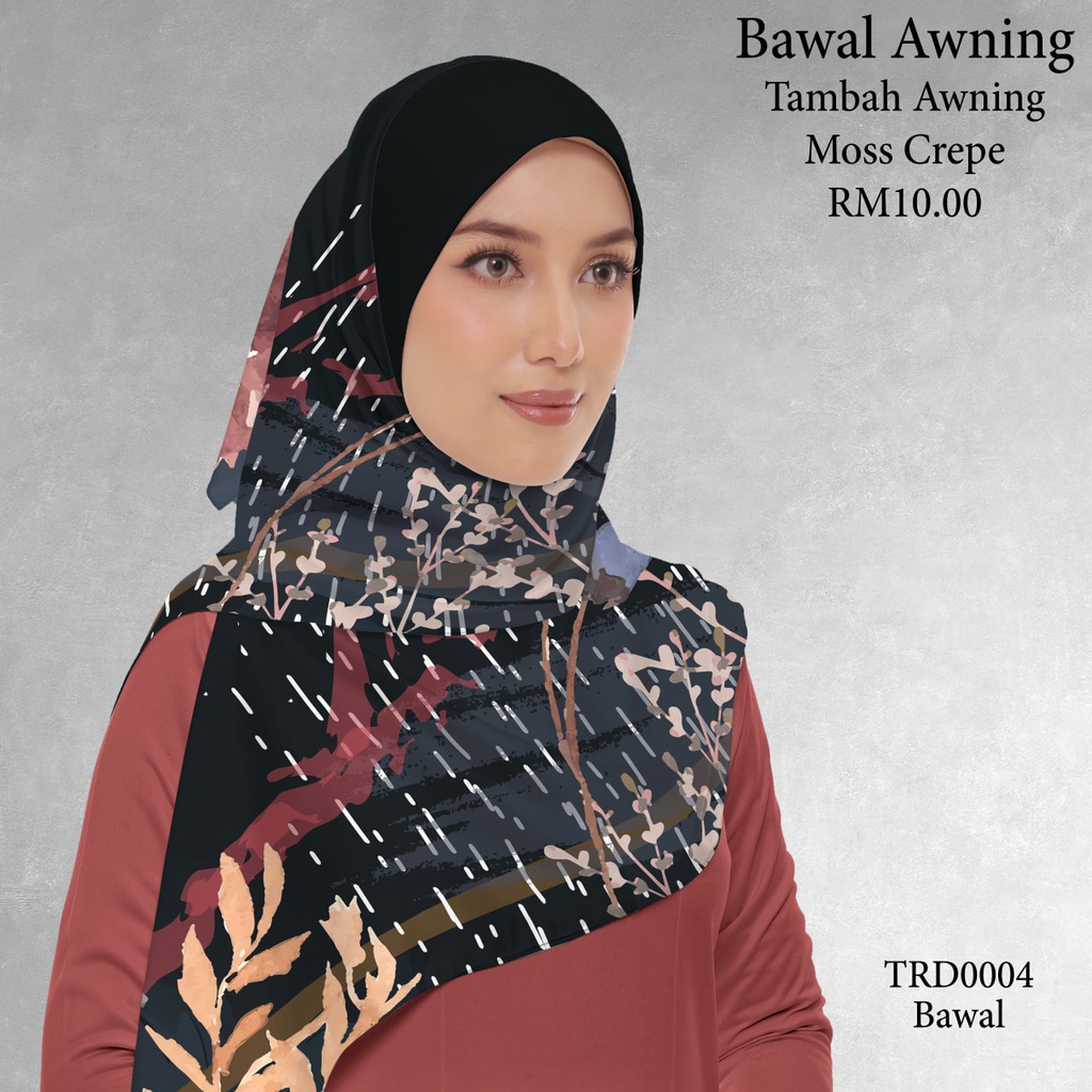 Tudung Bawal (Square Hijab) in TRD0004