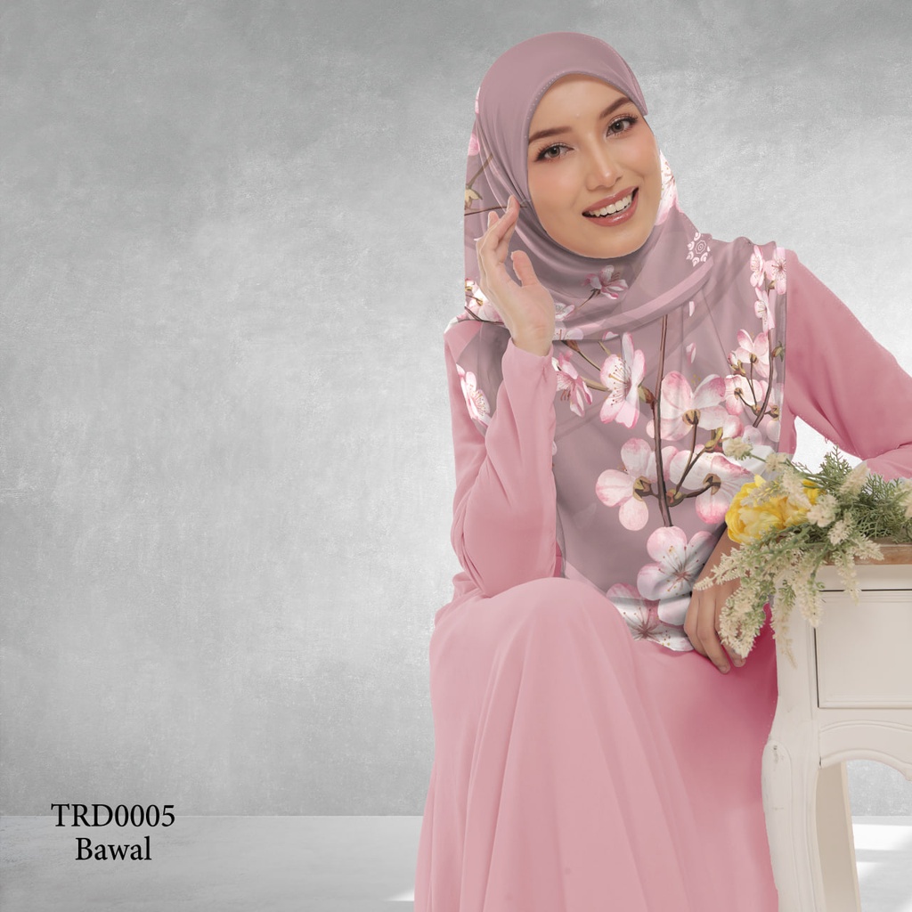 Tudung Bawal (Square Hijab) in TRD0005