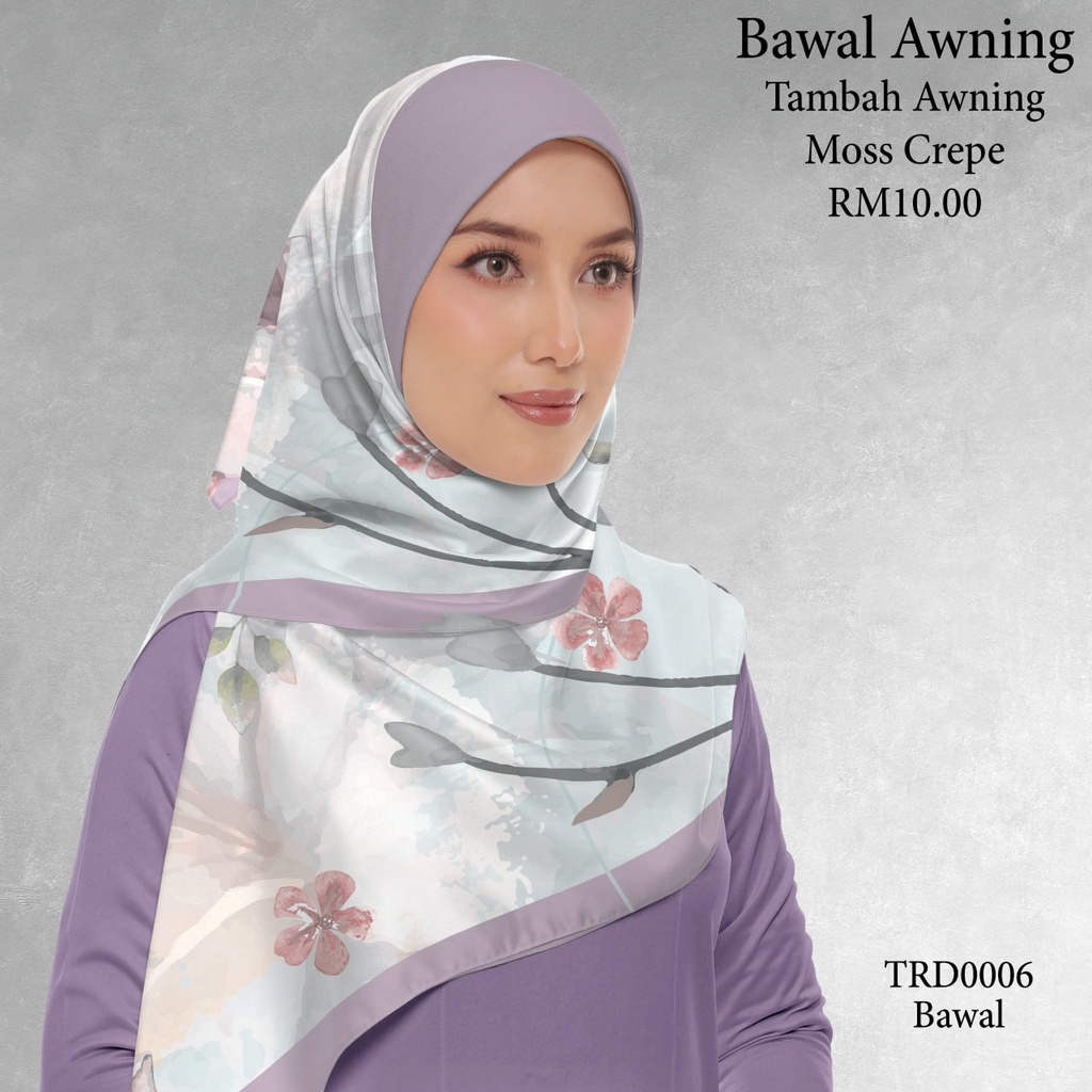 Tudung Bawal (Square Hijab) in TRD0006