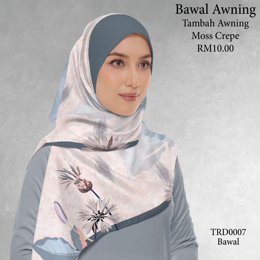 Tudung Bawal (Square Hijab) in TRD0007