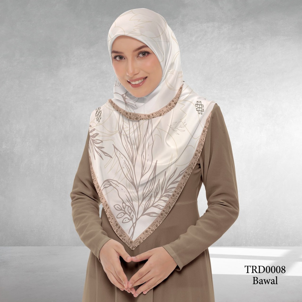 Tudung Bawal (Square Hijab) in TRD0008