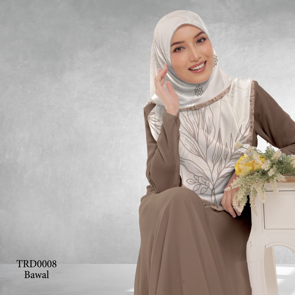 Tudung Bawal (Square Hijab) in TRD0008