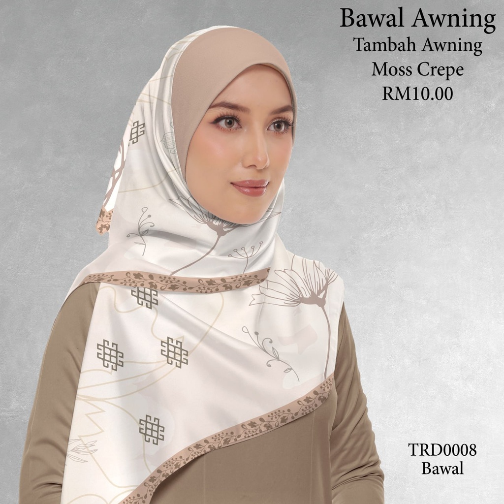 Tudung Bawal (Square Hijab) in TRD0008