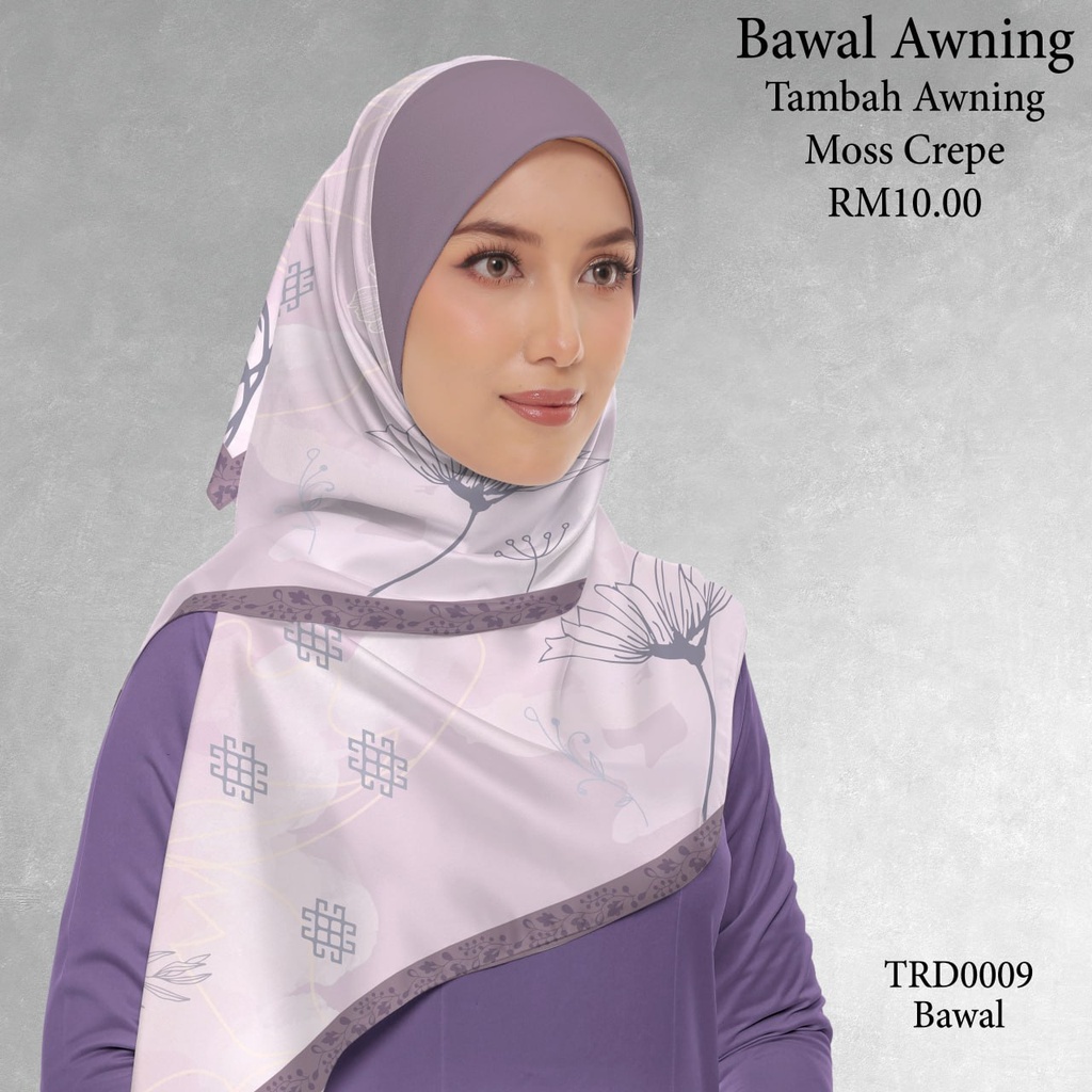 Tudung Bawal (Square Hijab) in TRD0009