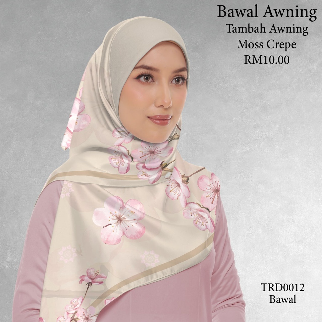 Tudung Bawal (Square Hijab) in TRD0012