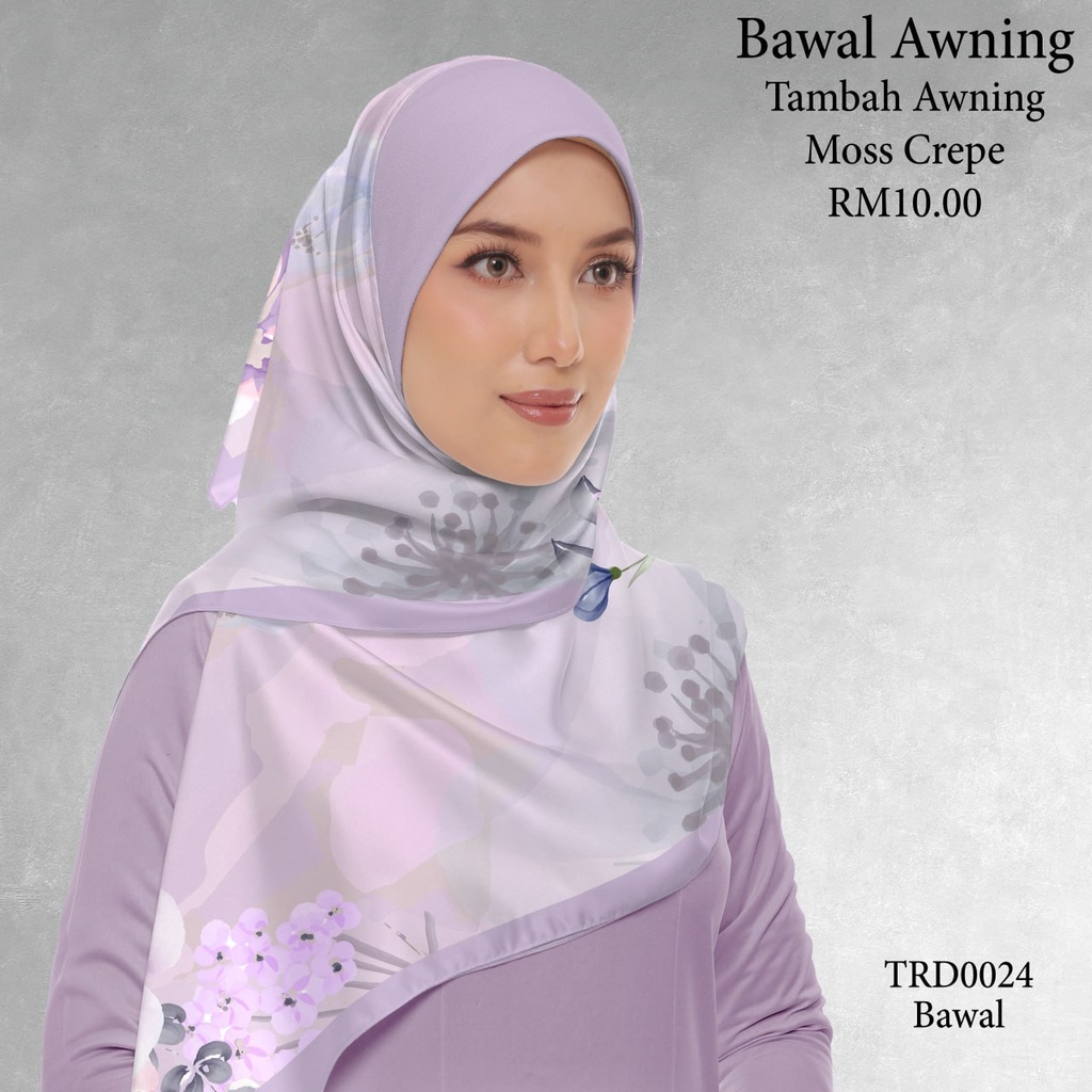 Tudung Bawal (Square Hijab) in TRD0024