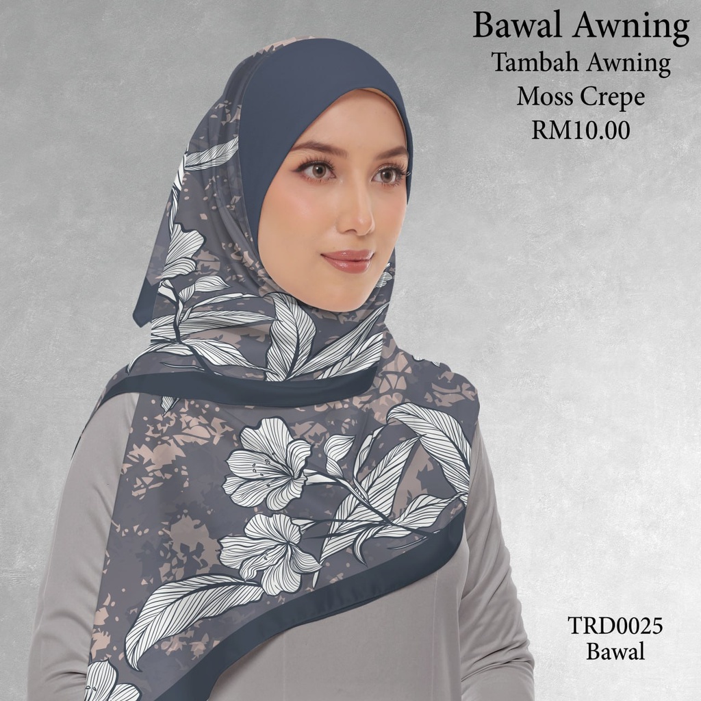 Tudung Bawal (Square Hijab) in TRD0025