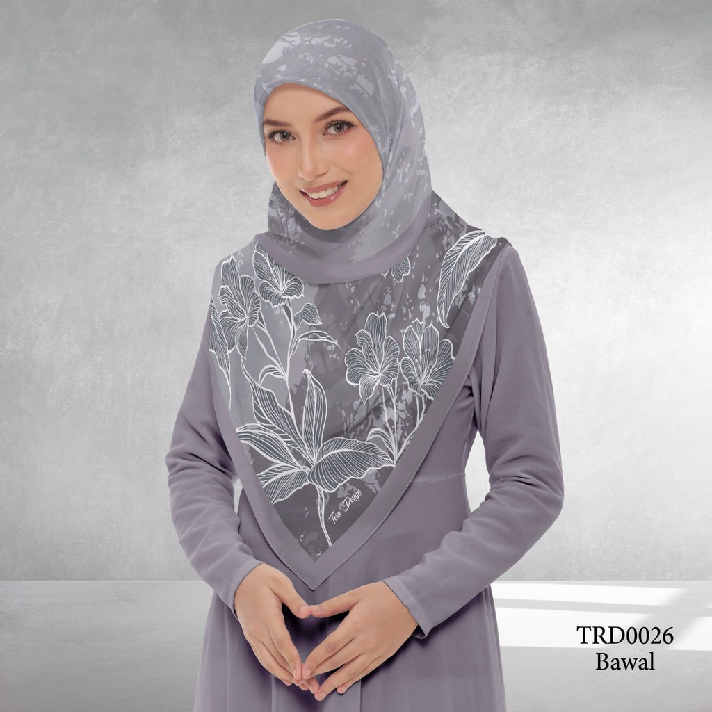 Tudung Bawal (Square Hijab) in TRD0026