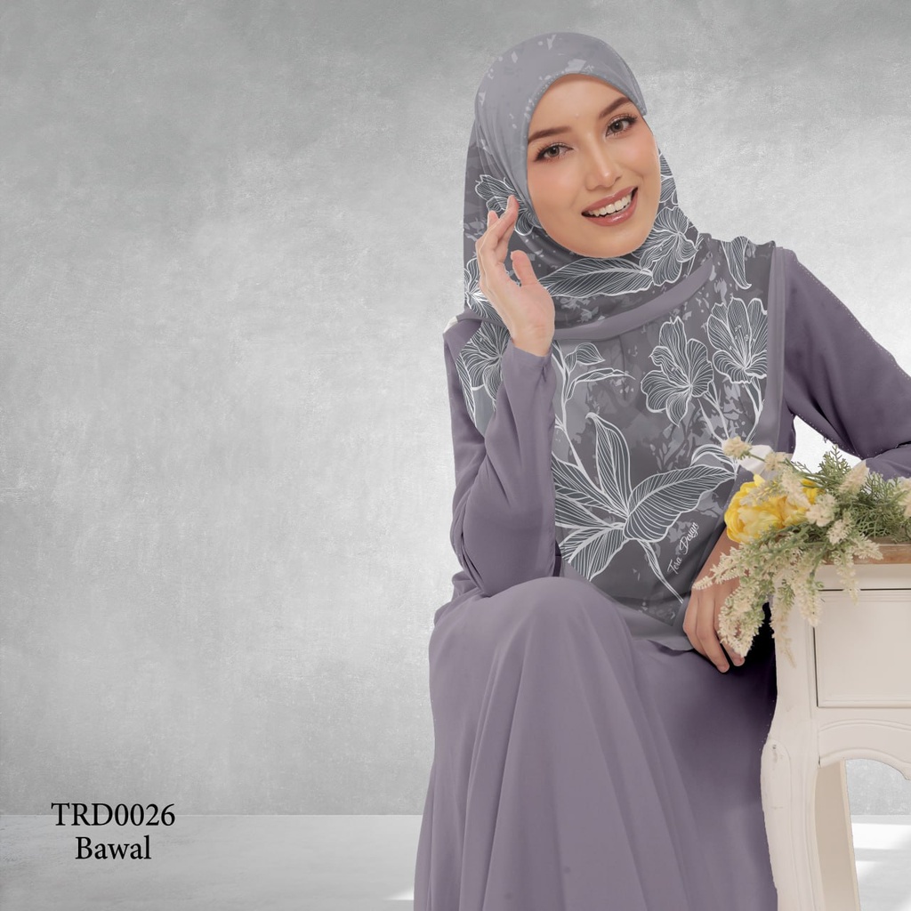 Tudung Bawal (Square Hijab) in TRD0026