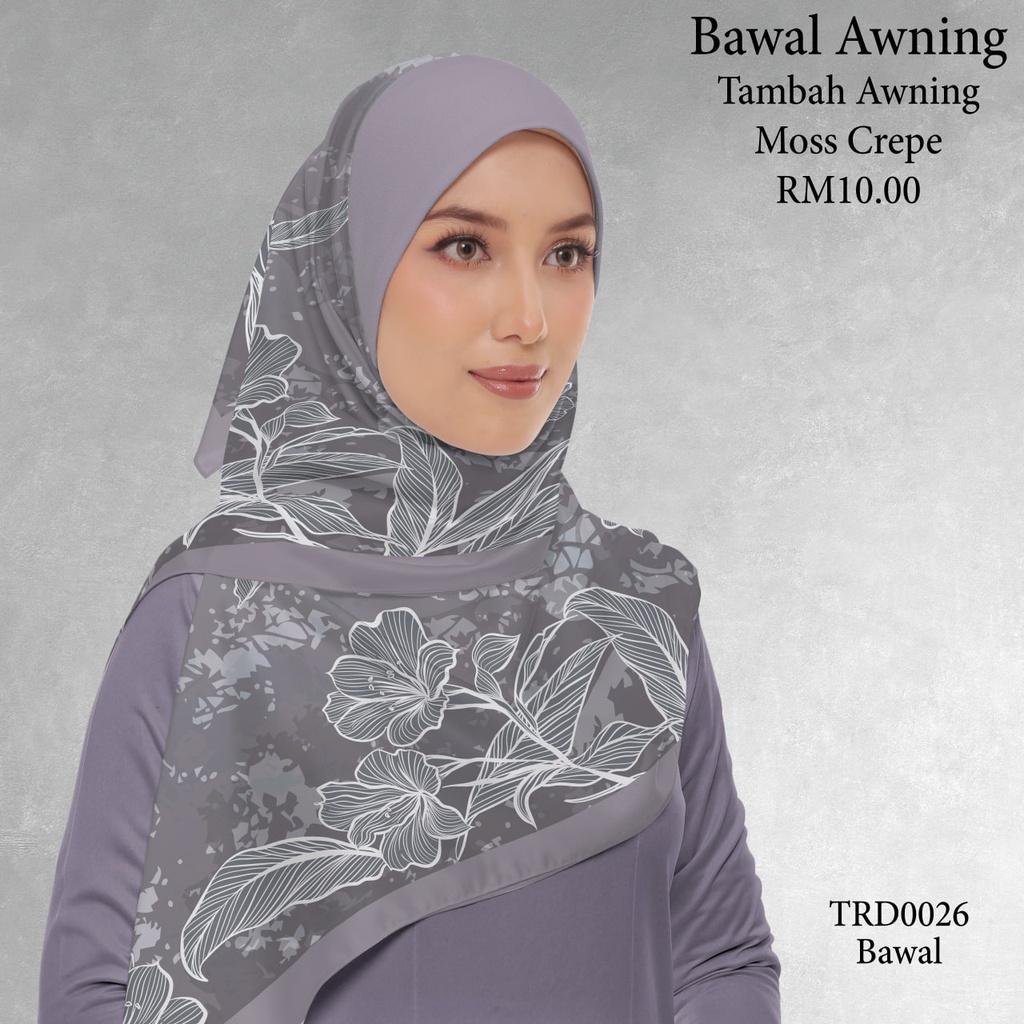 Tudung Bawal (Square Hijab) in TRD0026