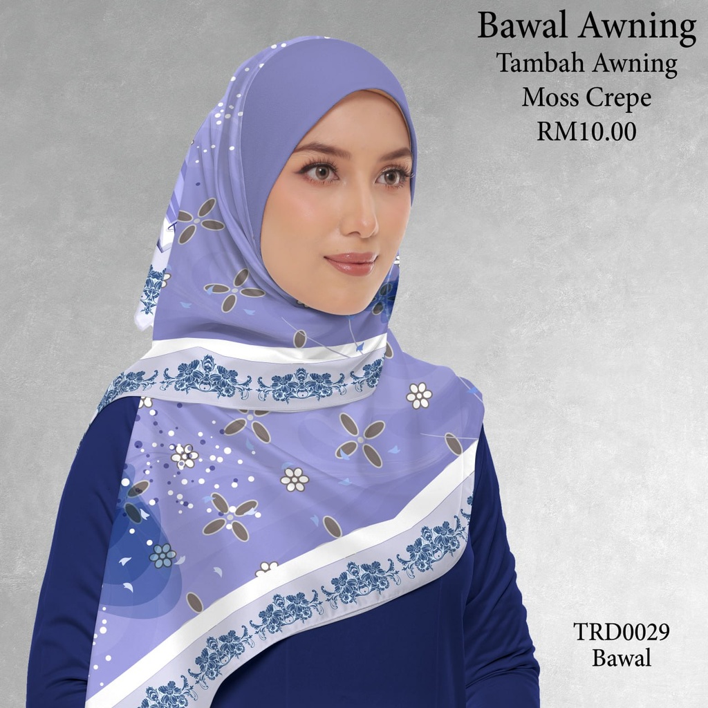 Tudung Bawal (Square Hijab) in TRD0029