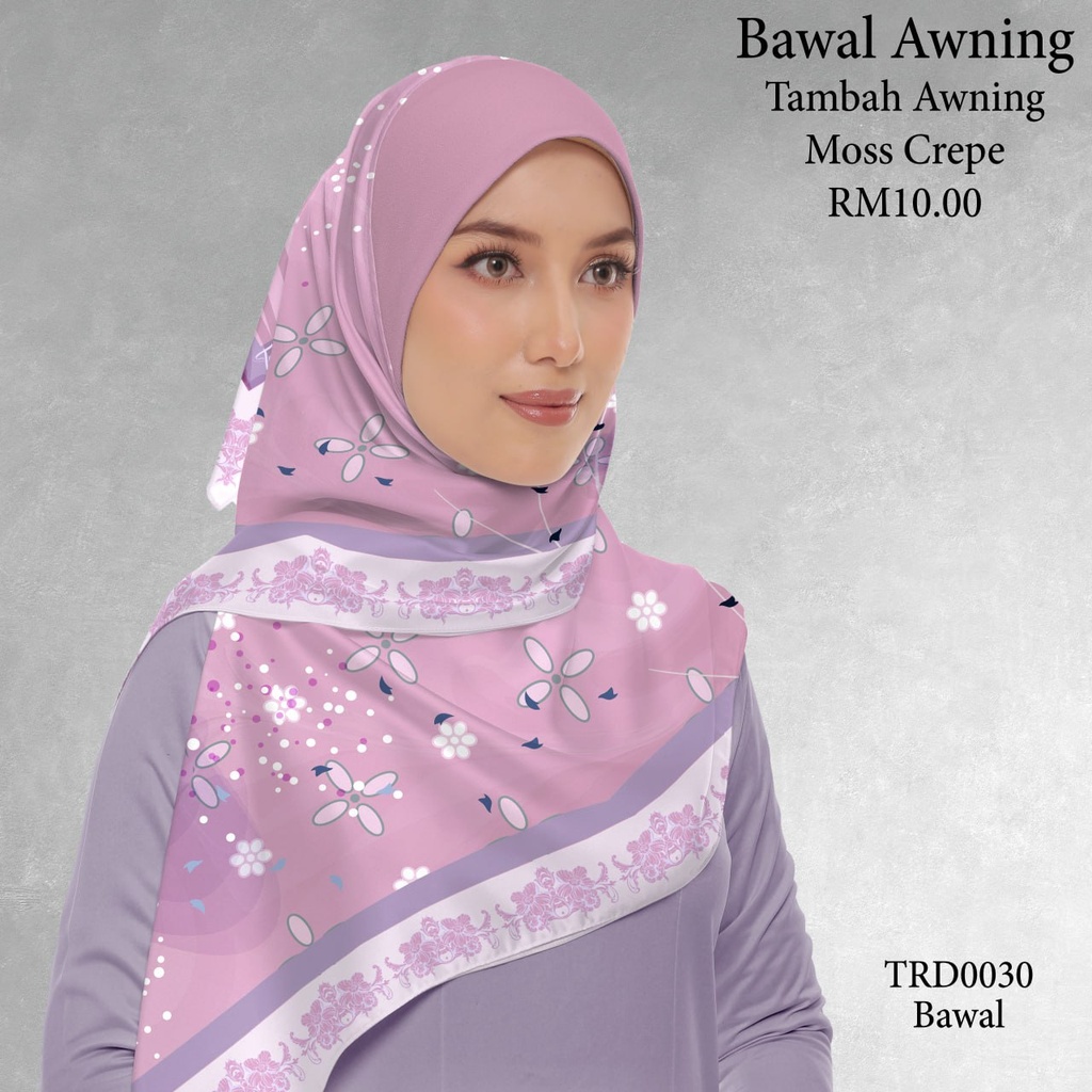 Tudung Bawal (Square Hijab) in TRD0030