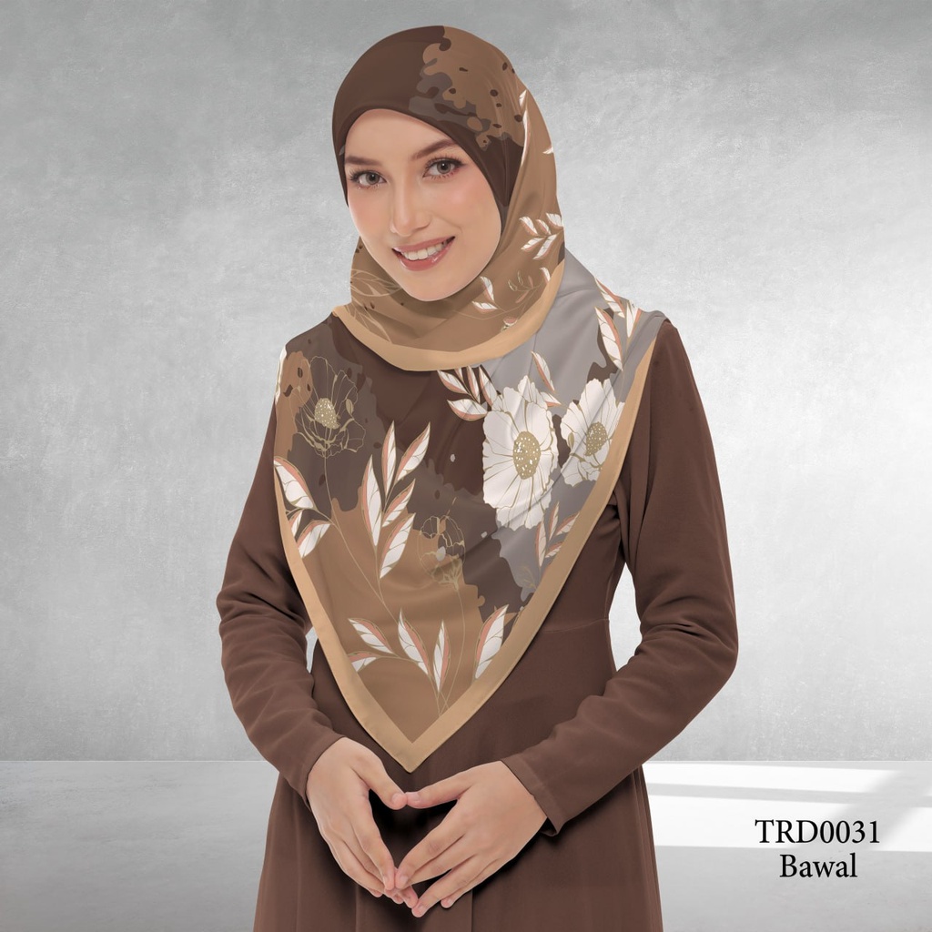 Tudung Bawal (Square Hijab) in TRD0031