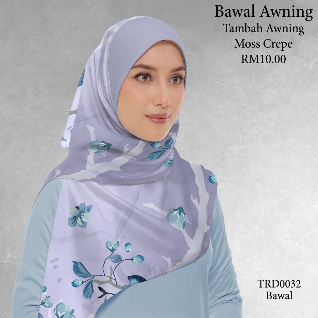 Tudung Bawal (Square Hijab) in TRD0032