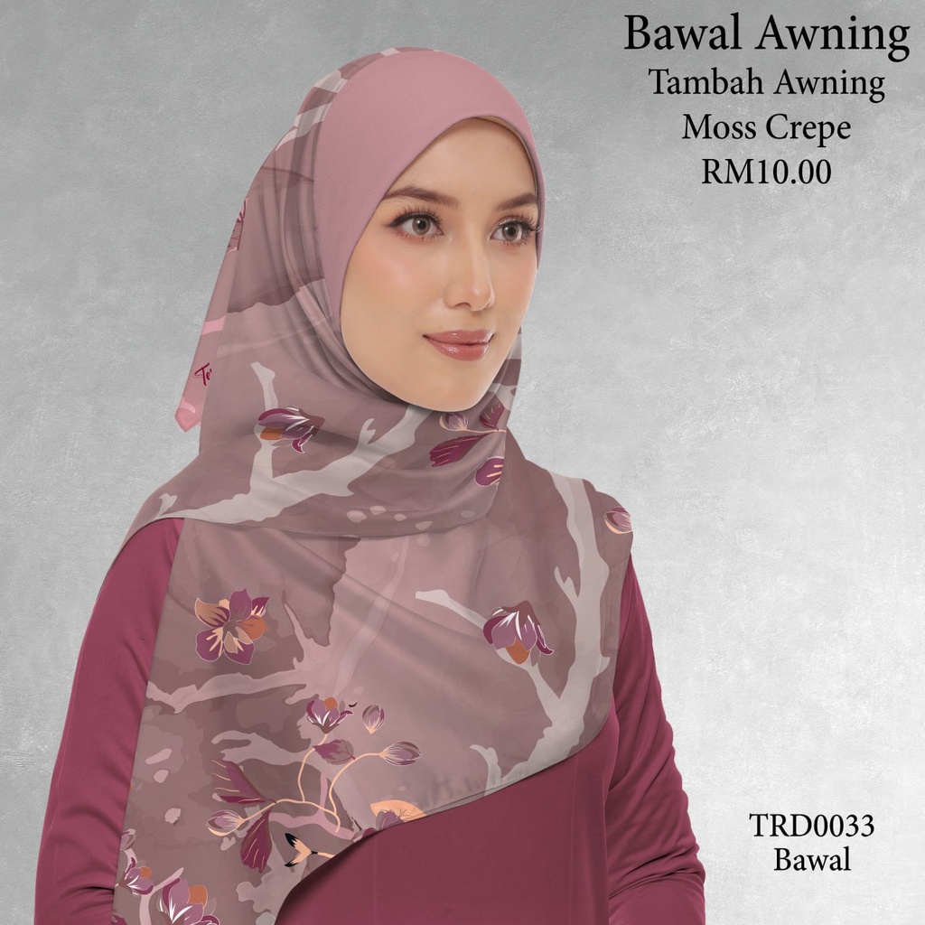 Tudung Bawal (Square Hijab) in TRD0033