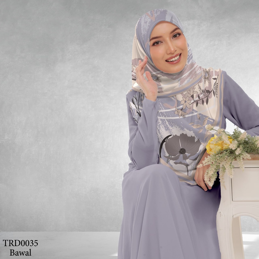 Tudung Bawal (Square Hijab) in TRD0035