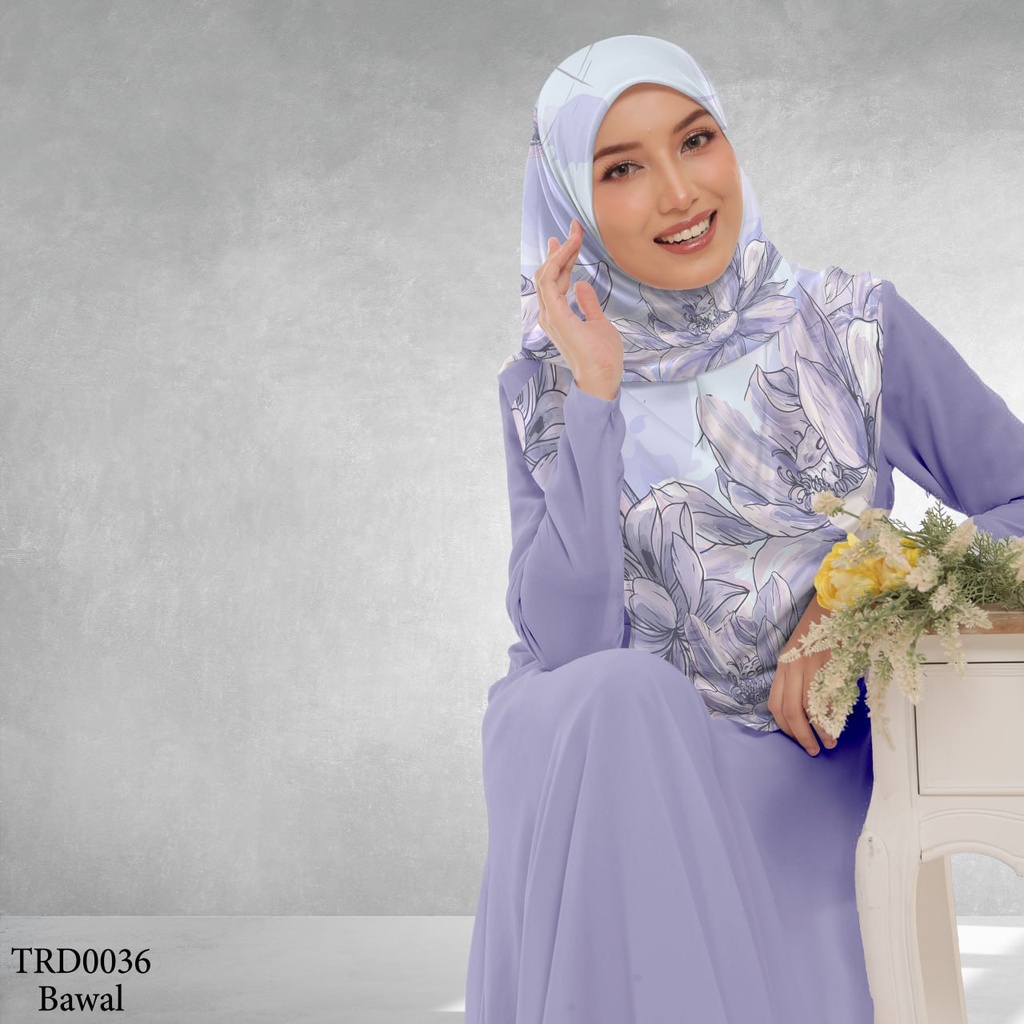 Tudung Bawal (Square Hijab) in TRD0036