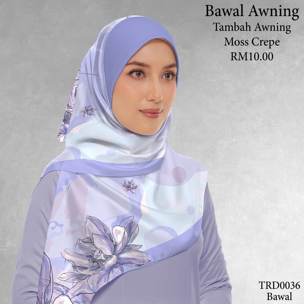 Tudung Bawal (Square Hijab) in TRD0036