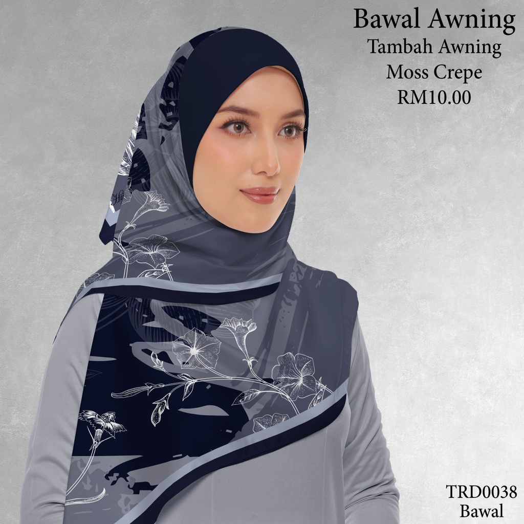 Tudung Bawal (Square Hijab) in TRD0038