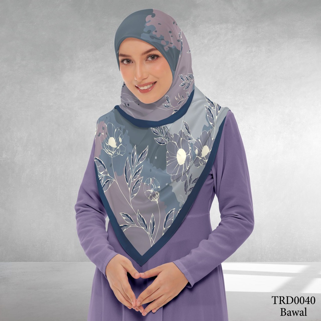 Tudung Bawal (Square Hijab) in TRD0040