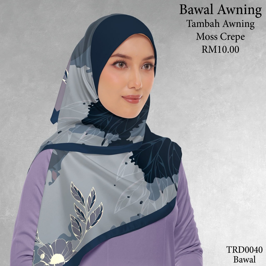 Tudung Bawal (Square Hijab) in TRD0040