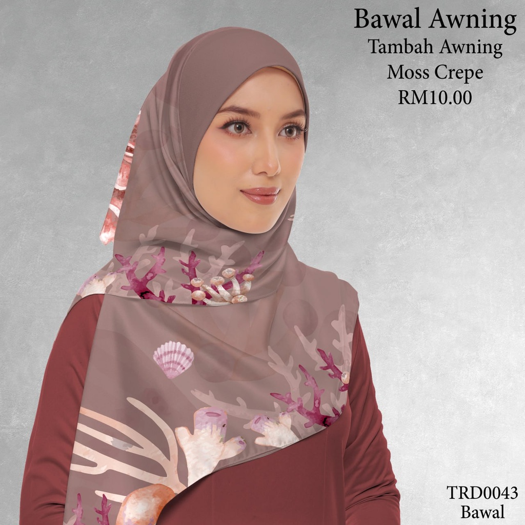 Tudung Bawal (Square Hijab) in TRD0043