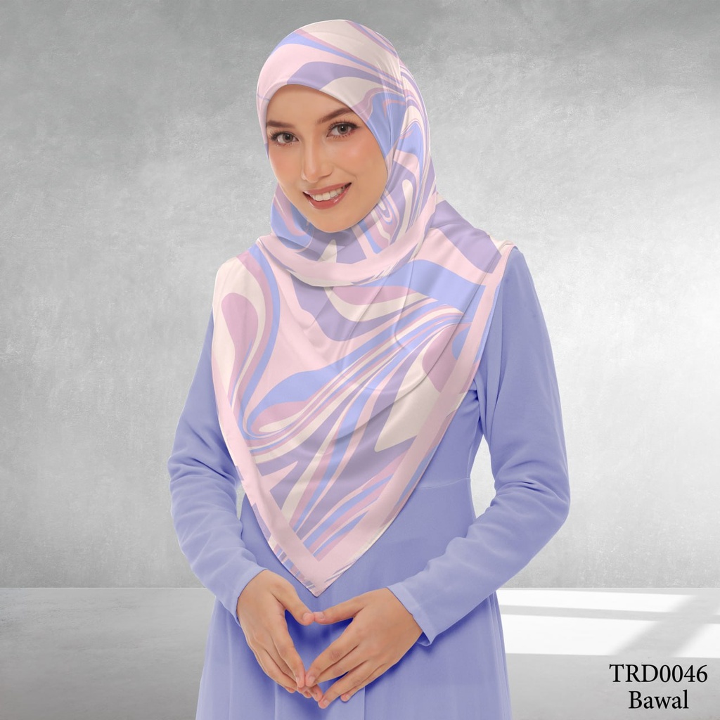 Tudung Bawal (Square Hijab) in TRD0046