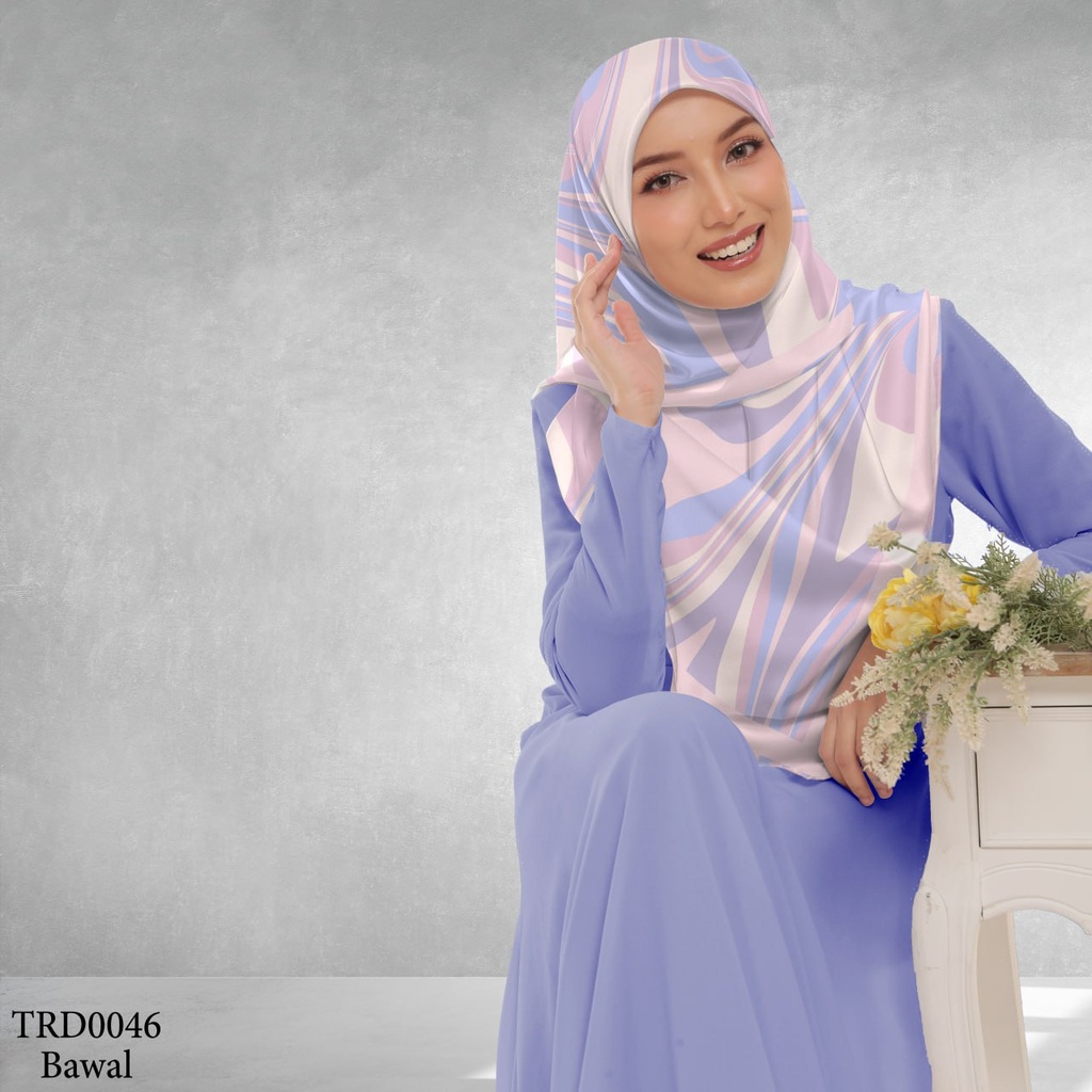 Tudung Bawal (Square Hijab) in TRD0046