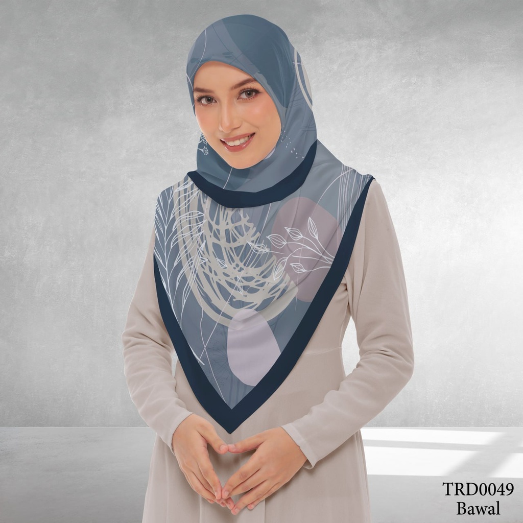 Tudung Bawal (Square Hijab) in TRD0049