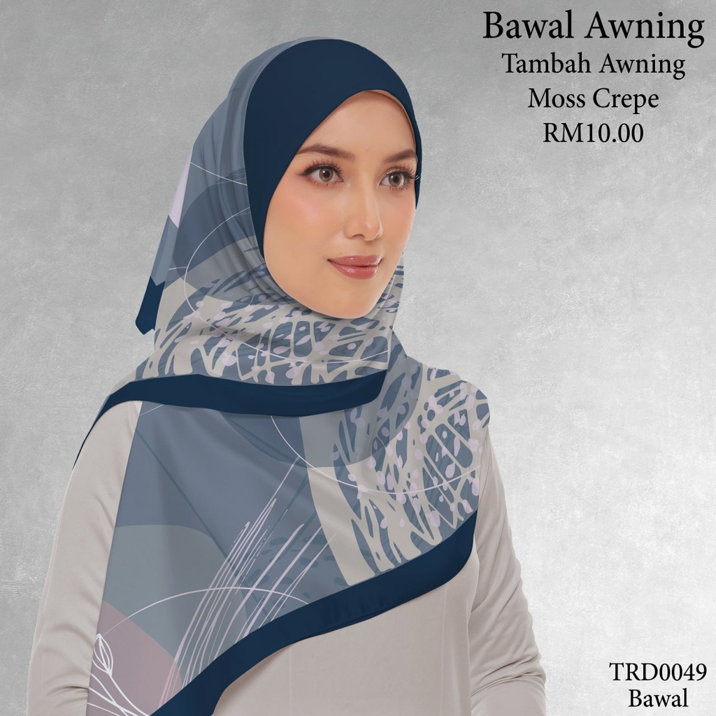 Tudung Bawal (Square Hijab) in TRD0049