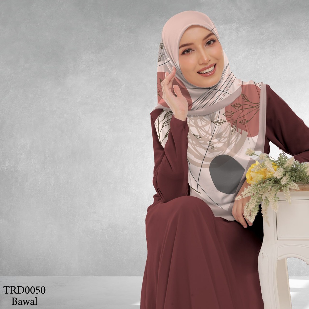 Tudung Bawal (Square Hijab) in TRD0050