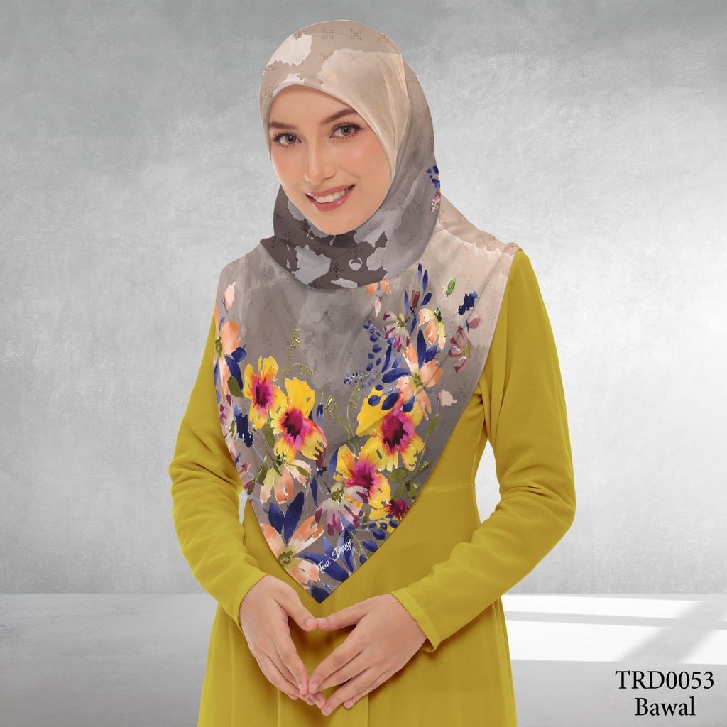 Tudung Bawal (Square Hijab) in TRD0053