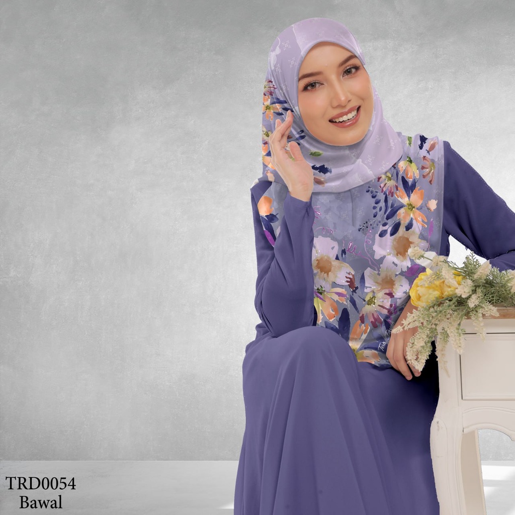 Tudung Bawal (Square Hijab) in TRD0054