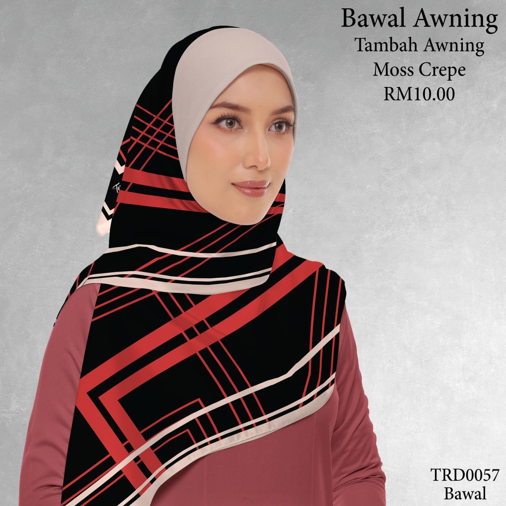 Tudung Bawal (Square Hijab) in TRD0057