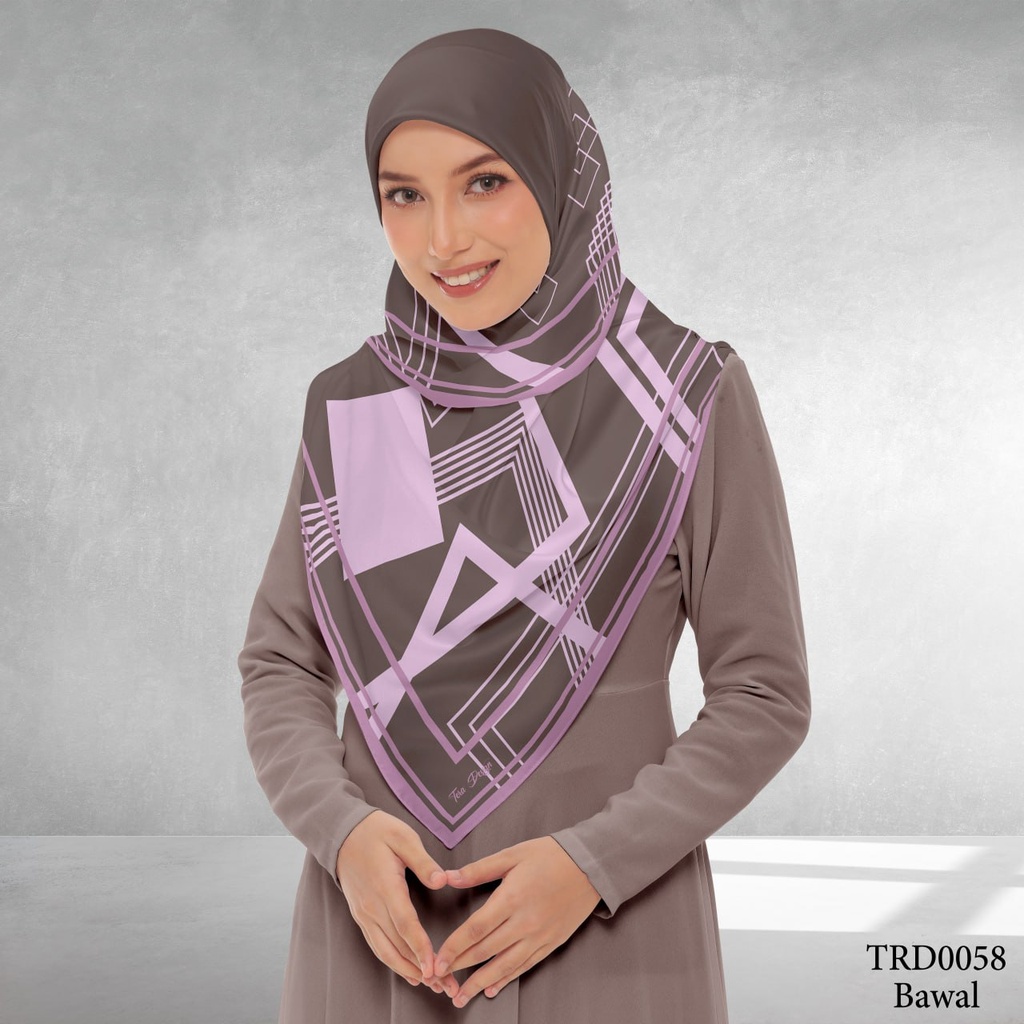 Tudung Bawal (Square Hijab) in TRD0058