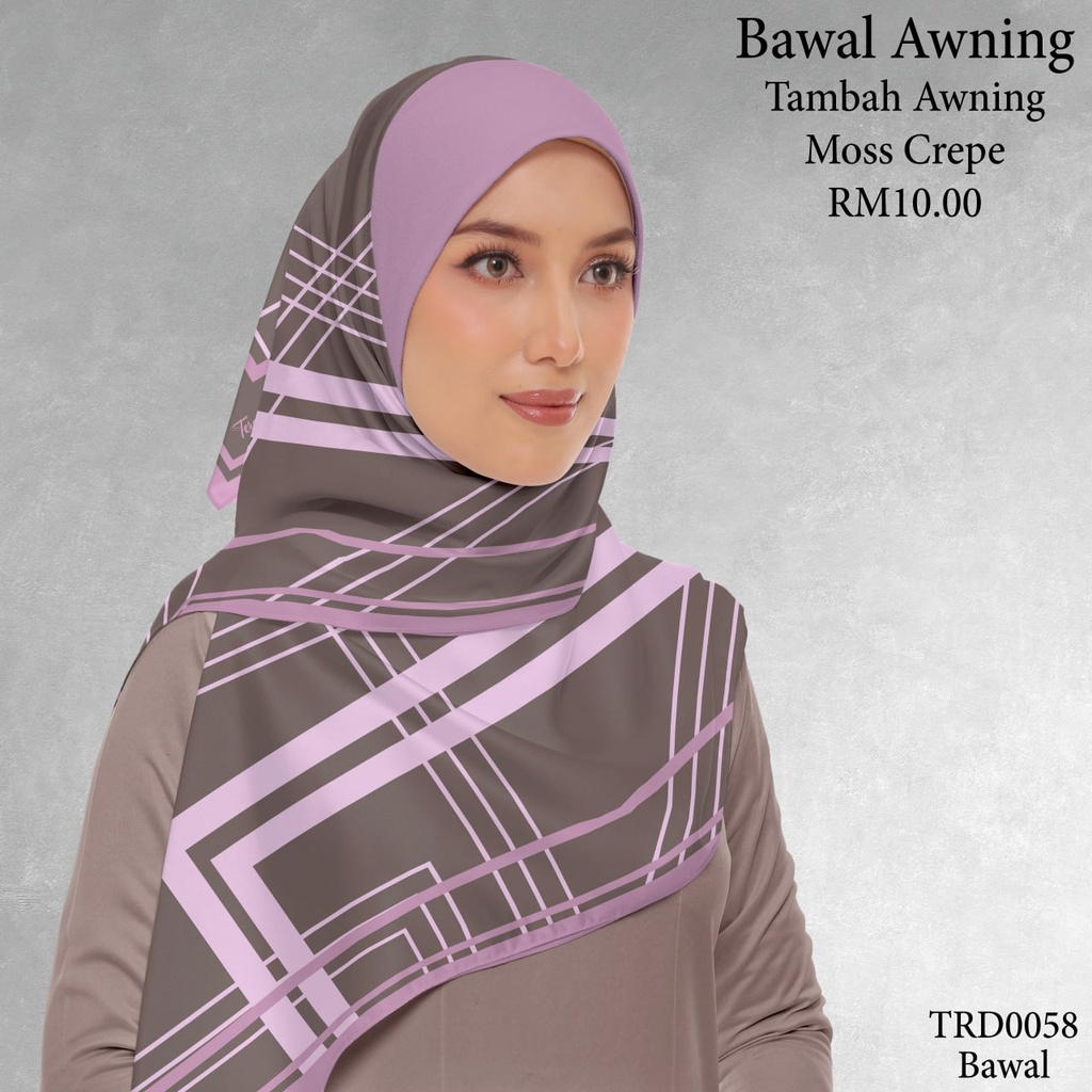 Tudung Bawal (Square Hijab) in TRD0058