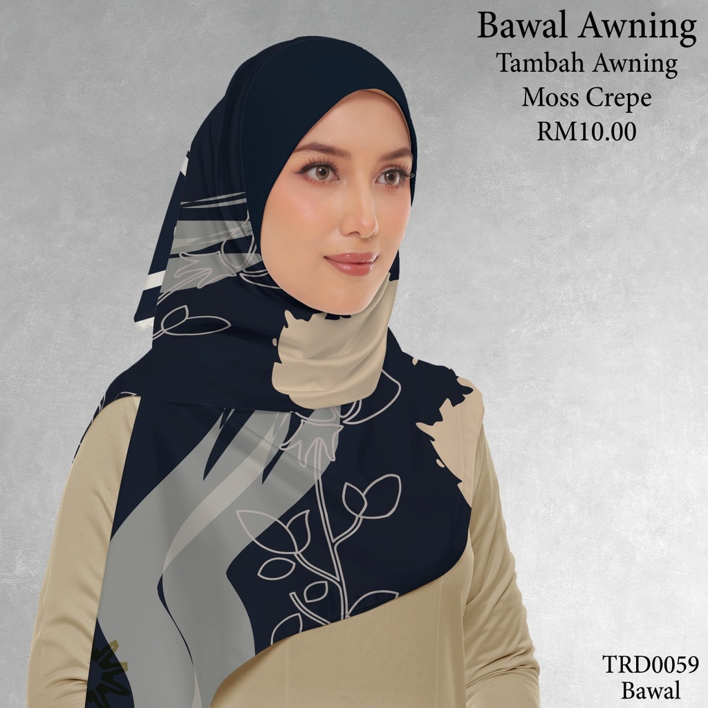 Tudung Bawal (Square Hijab) in TRD0059