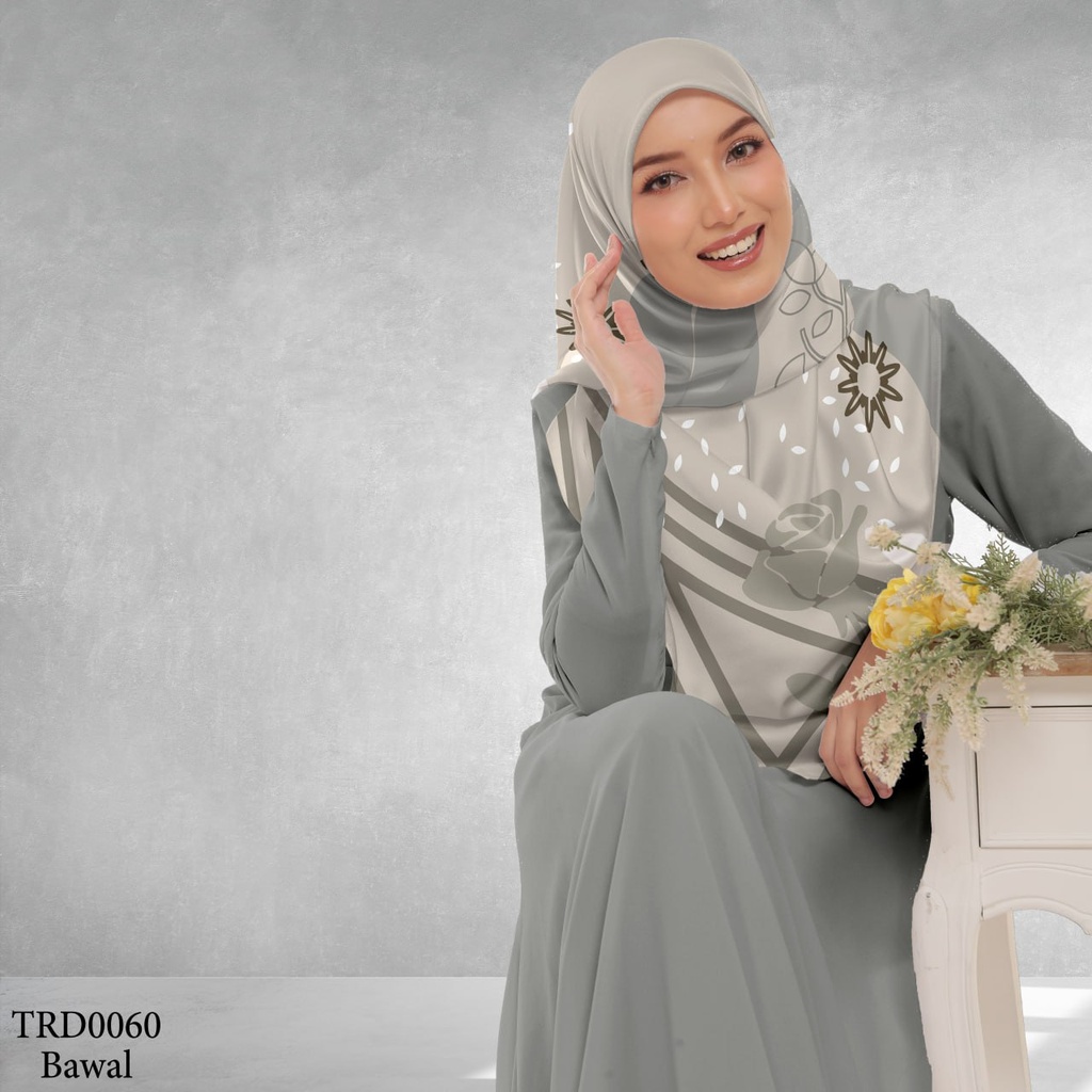 Tudung Bawal (Square Hijab) in TRD0060