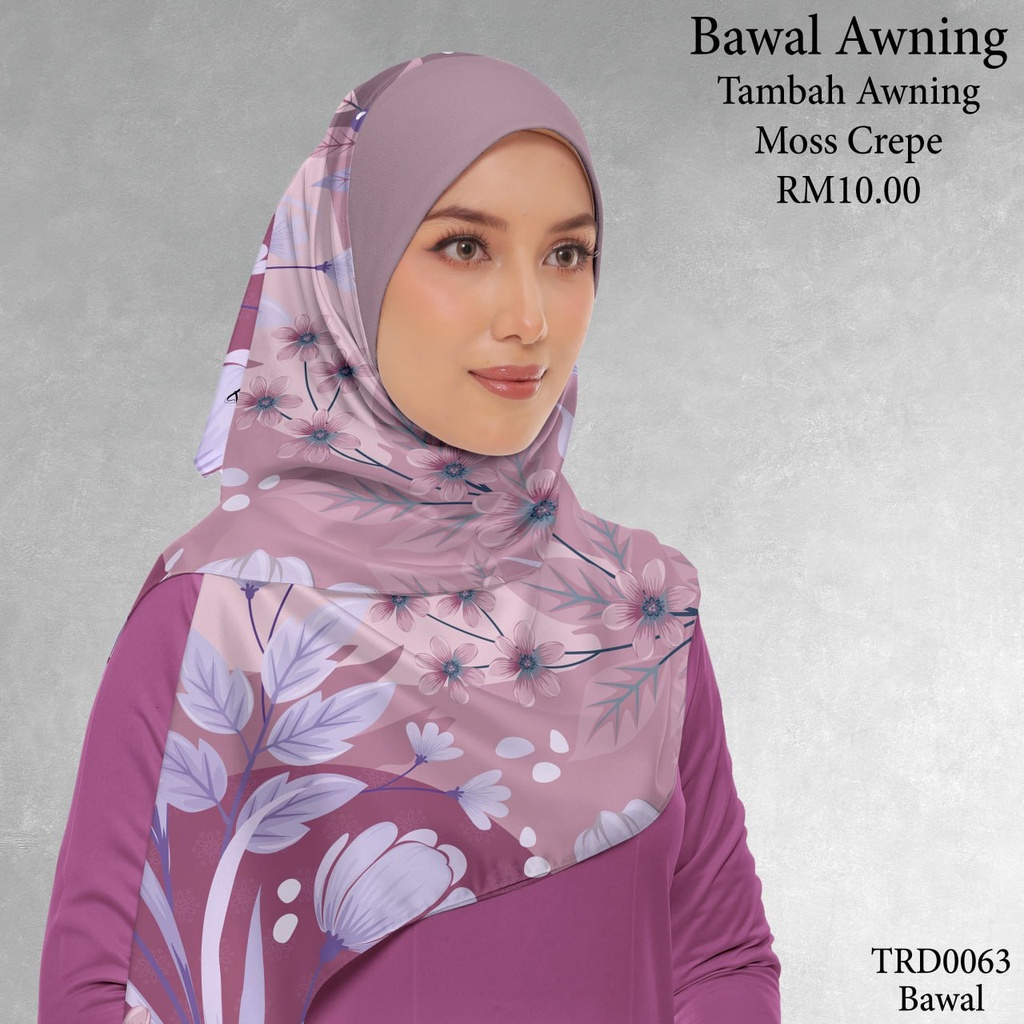 Tudung Bawal (Square Hijab) in TRD0063