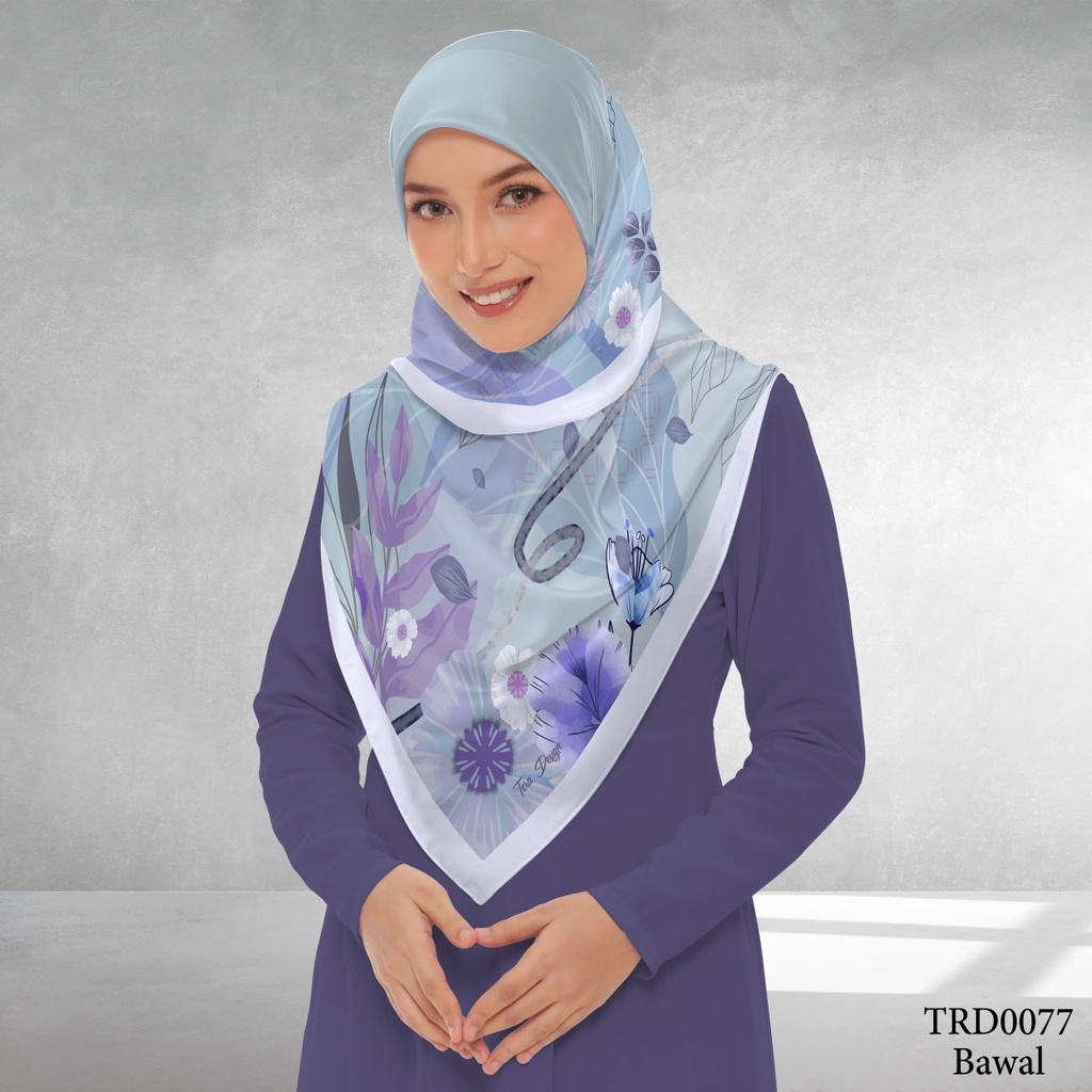 Tudung Bawal (Square Hijab) in TRD0077