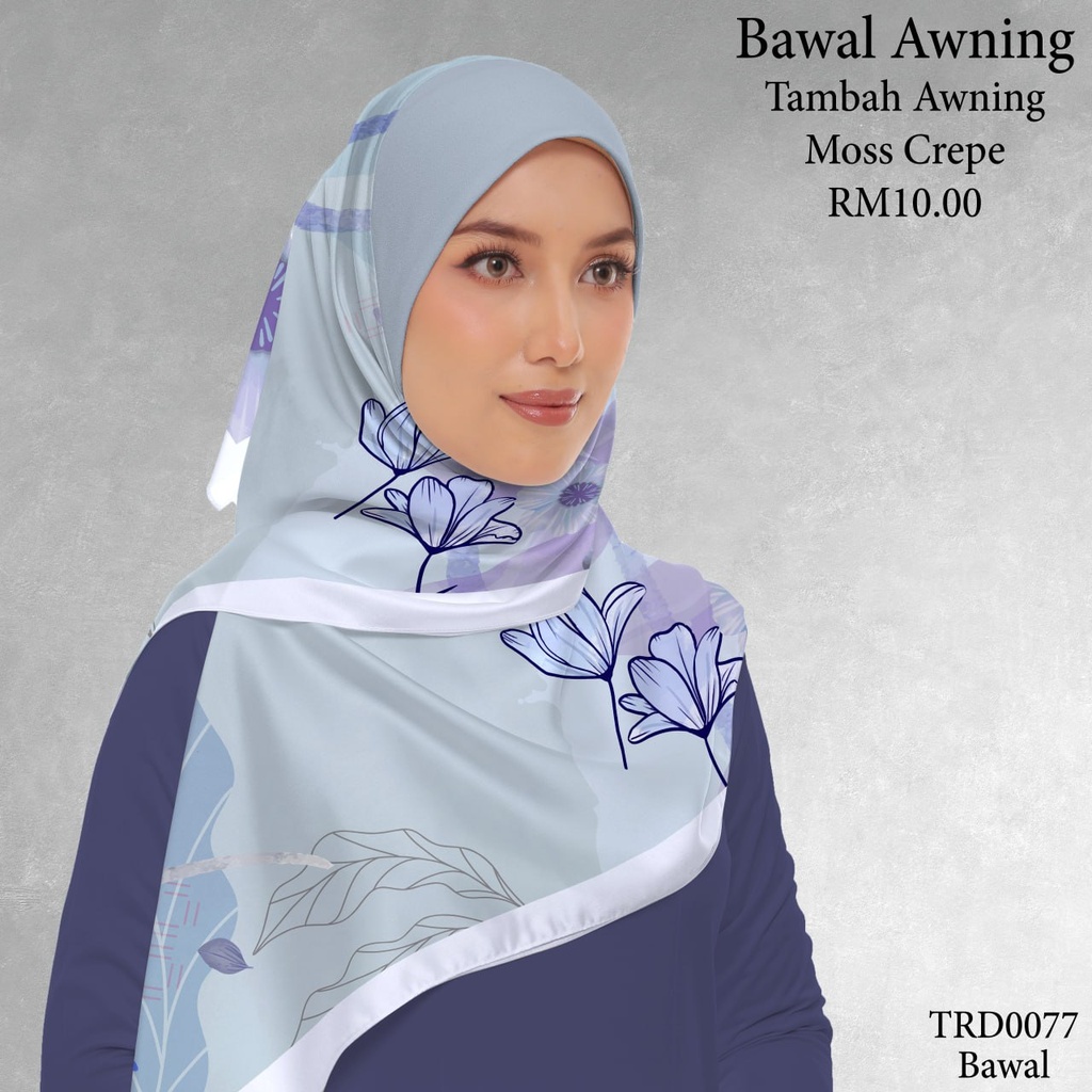 Tudung Bawal (Square Hijab) in TRD0077