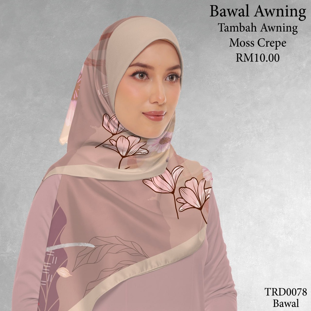 Tudung Bawal (Square Hijab) in TRD0078