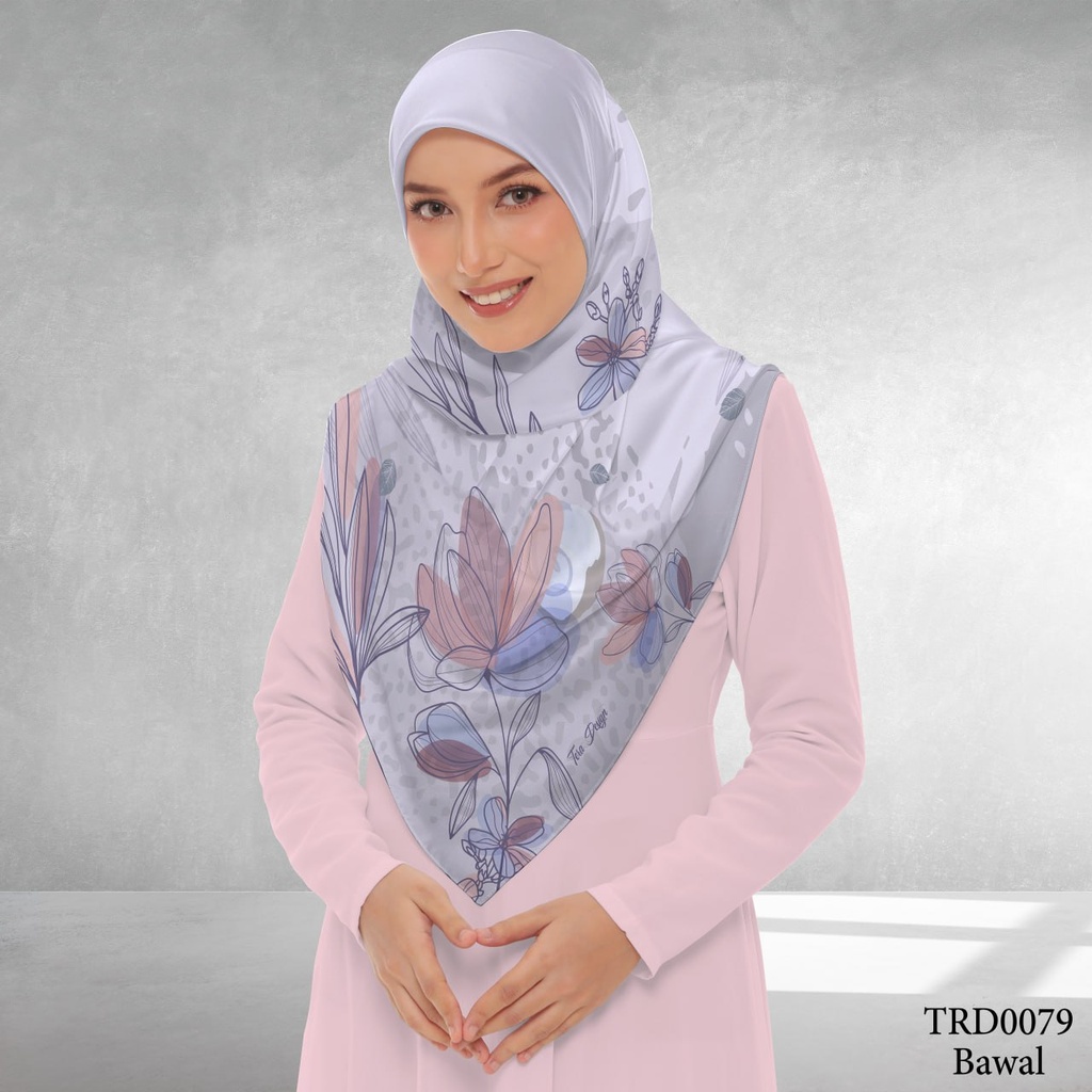 Tudung Bawal (Square Hijab) in TRD0079